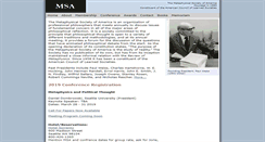 Desktop Screenshot of metaphysicalsociety.org