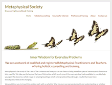 Tablet Screenshot of metaphysicalsociety.com